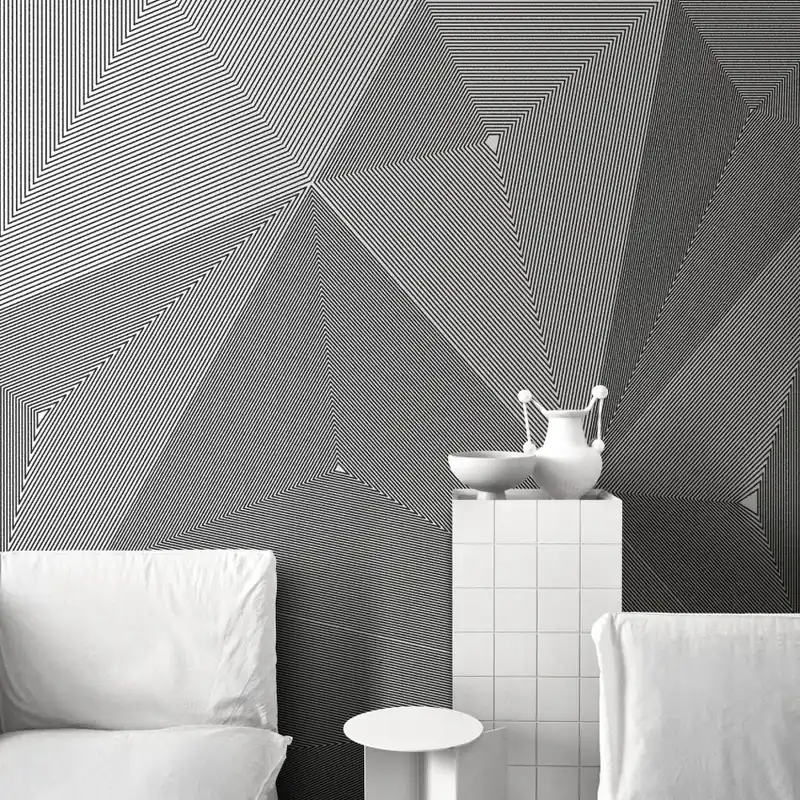 Exclusive Wallpaper / Trilogy Re-Edition (gri), Londonart Tapet geometric modern - Exclusive Tapet / Trilogy Re-Edition (gri) Bestseller