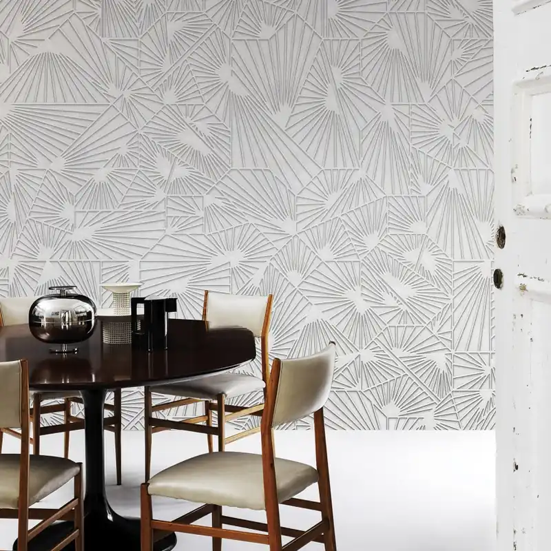 Exclusive Wallpaper / Intollerhandy (gri), Londonart Tapet geometric abstract - Intollerhandy (gri) Livrare expres