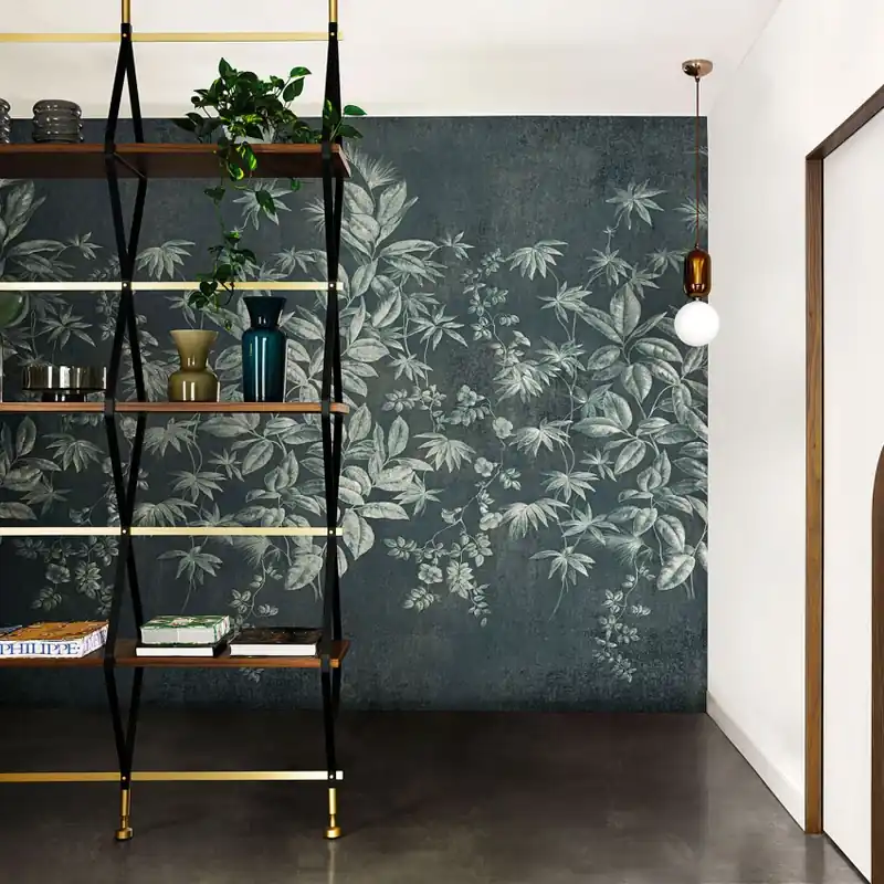 Exclusive Wallpaper / Free (verde), Londonart Tapet cu design minimalist și frunze verzi Cel mai bun preț