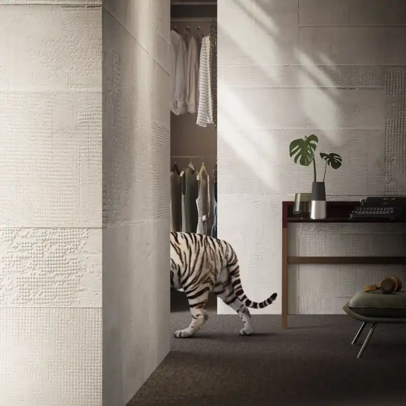 Malmoe, White, Tecnografica Tapet cu Design Texturat Cumpără acum