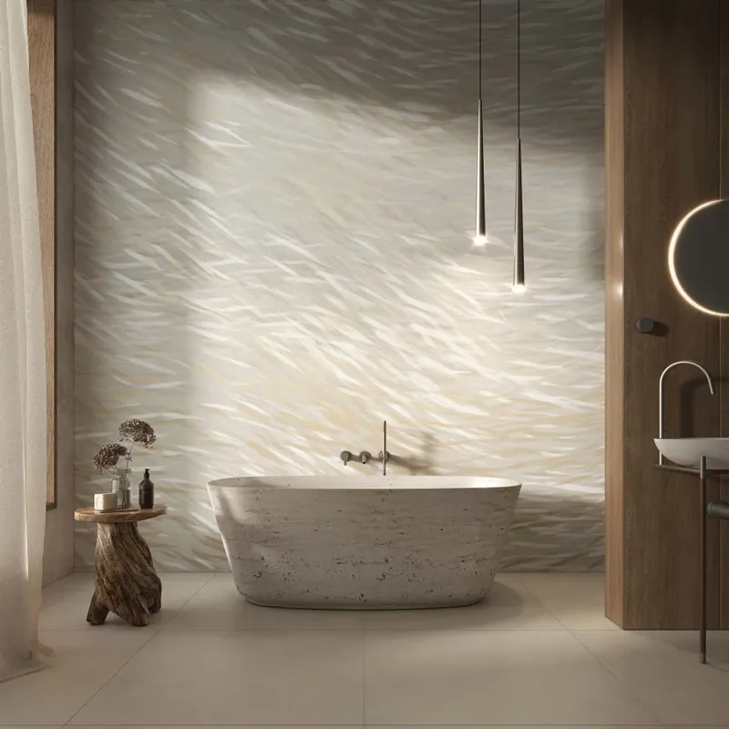 Marea, Ivory, Tecnografica Tapet abstract cu design elegant - Marea Ivory Livrare expres