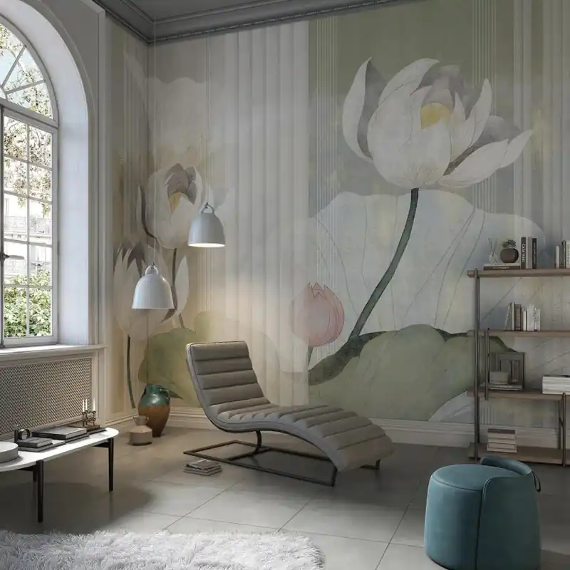 Nympheas, Sage, Tecnografica Tapet cu flori de lotus Ofertă exclusivă