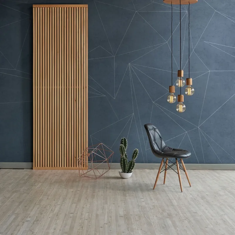 Area, Flat Blue, Tecnografica Tapet geometric modern - Area, Flat Blue Reducere de preț