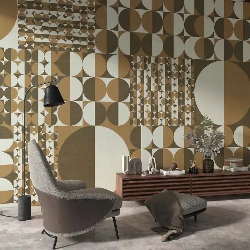 Preț promoțional Piper, Brown, Tecnografica Tapet modern cu design geometric