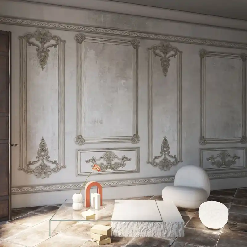 Ofertă limitată Noblesse, White, Tecnografica Tapet de perete clasic - Noblesse White
