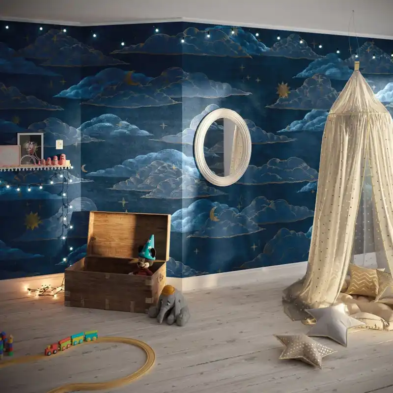 Dreamy, Night, Tecnografica Tapet pentru camera copilului - Dreamy Night Preț promoțional