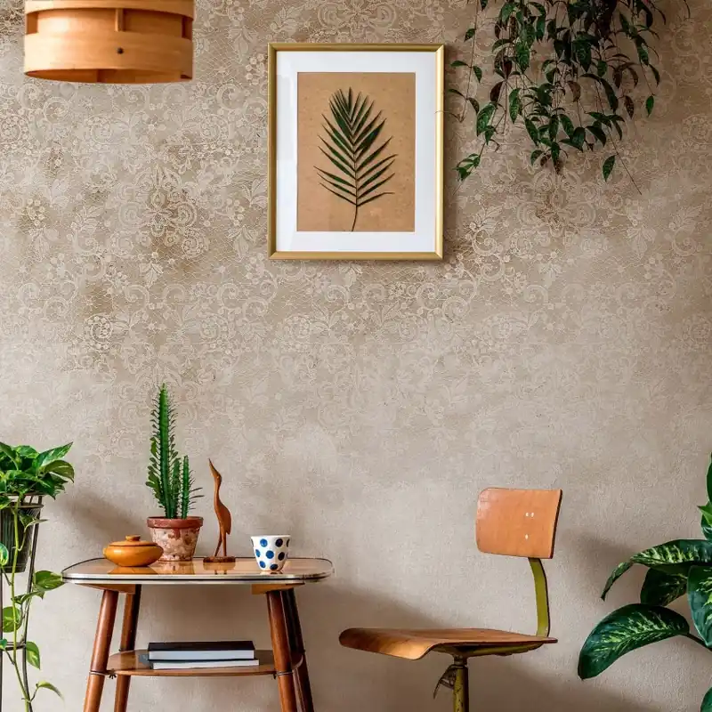 Disponibil imediat Lace, Sahara, Tecnografica Tapet cu aspect de dantelă - eleganță și rafinament