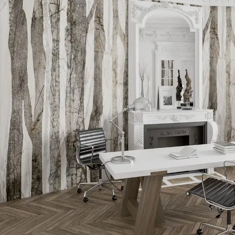 Expediere rapidă Forest, Brown, Tecnografica Tapet modern cu imprimeu minimalist