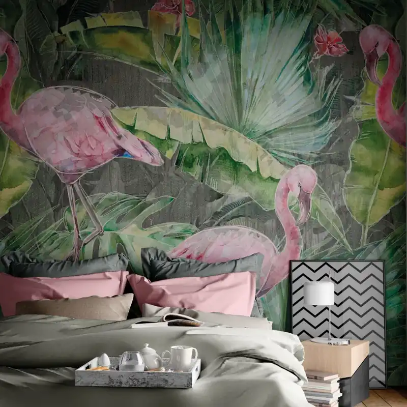 Retur ușor Flamingo, Original, Tecnografica Tapet Flamingo Tropical