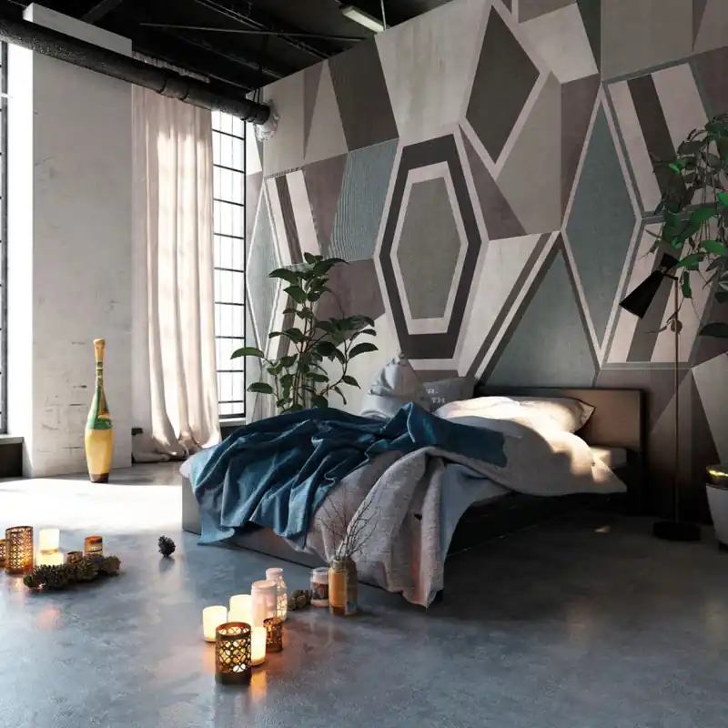Forma, Tecnografica Tapet modern cu design geometric abstract Ieftin