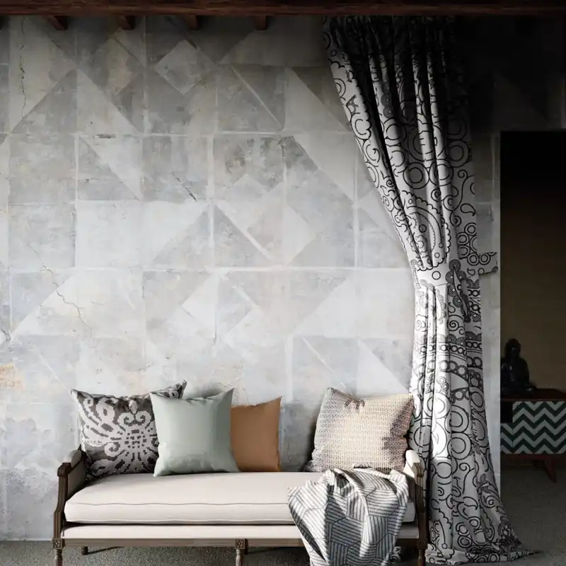 Tintagel, Grey, Tecnografica Tapet modern cu model geometric, Tintagel, Grey Nu rata
