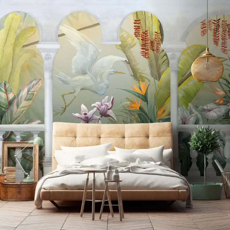 Arcadia, Temple, Tecnografica Tapet decorativ exotic cu design tropical Discount