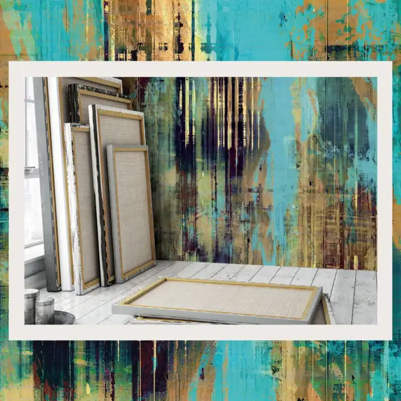 Affresco, Cobalt Blue, Tecnografica Tapet Modern Abstract, Accente Vibrante Chilipir
