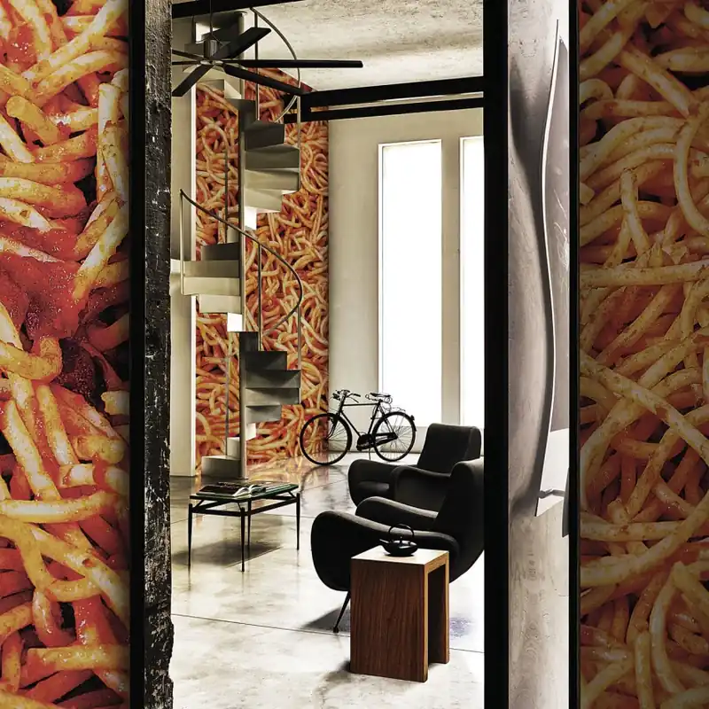 Toiletpaper / Kitchen Confidential (pasta), Londonart Tapet cu spaghete pentru un spațiu unic Comandă acum