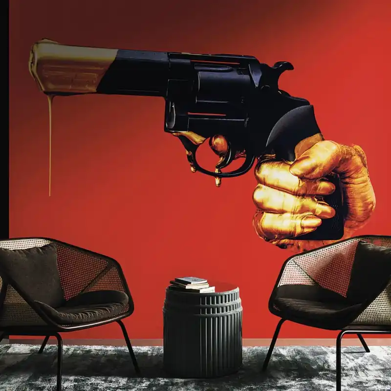 Toiletpaper / No Army (rosu), Londonart Tapet cu design modern și îndrăzneț Ultima șansă