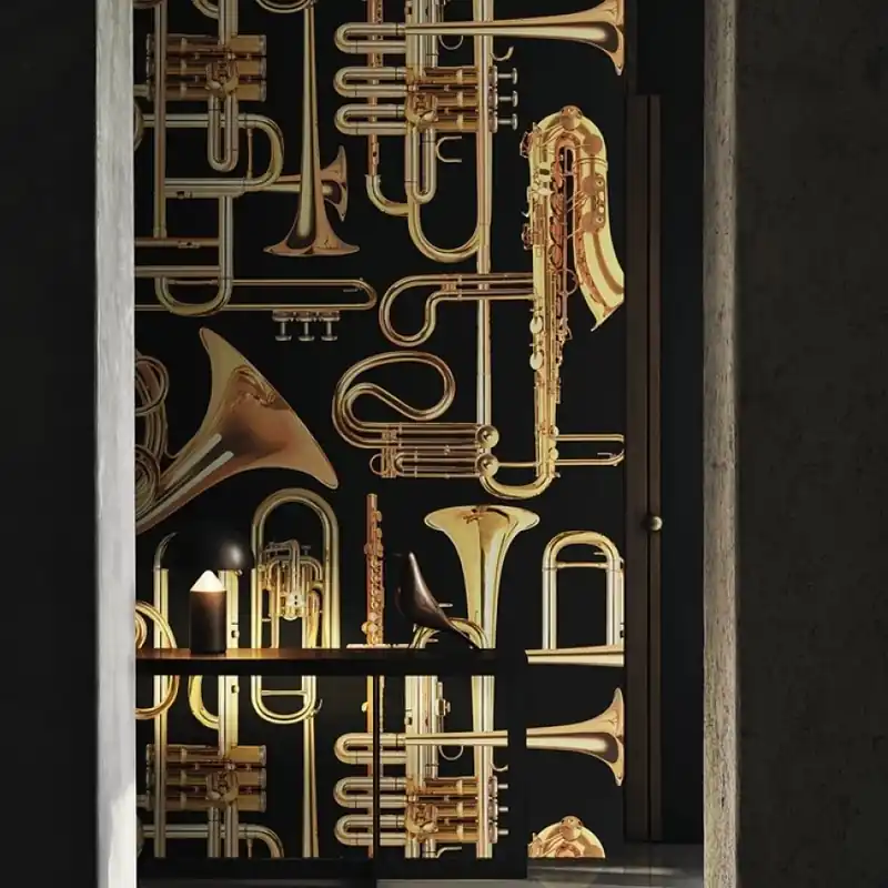 Toiletpaper / Donald Trumpet (negru), Londonart Tapet cu Trompete Plată sigură