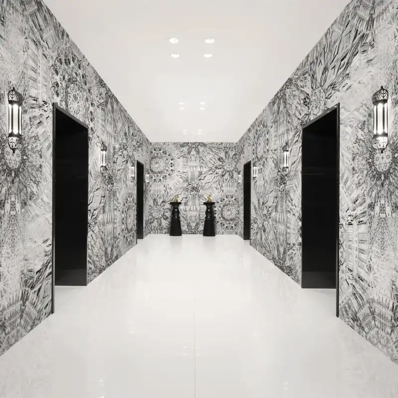 Wanderlust / Paris (alb), Londonart Tapet Modern cu Design 3D Ofertă limitată
