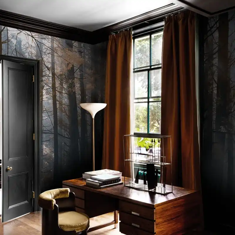 Dsquared2 / Canadian Forest (dark), Londonart Tapet cu aspect de padure canadiana Super ofertă