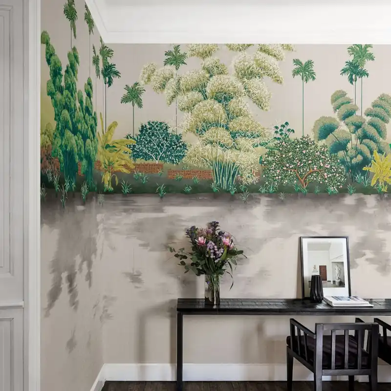 Kimono Tale Books / Homongi (alb), Londonart Tapet cu design inspirat din arta japoneză Livrare rapidă