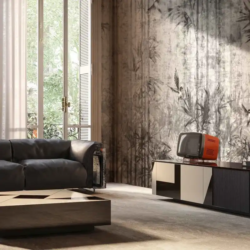 Giopagani / Till the Next Goodbye (light), Londonart Tapet cu design abstract și accente aurii Ofertă exclusivă