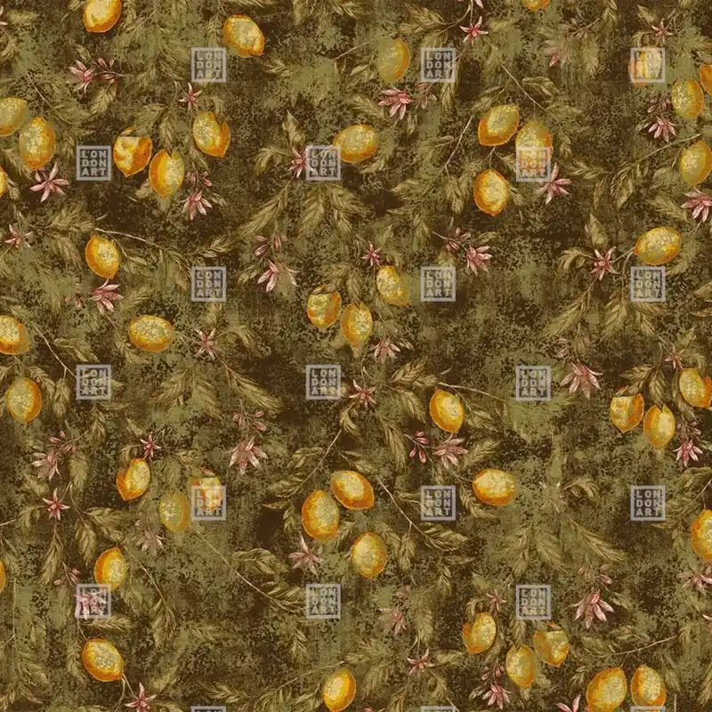 Giopagani / Can you see me (1A), Londonart Tapet floral cu lămâi - design elegant și modern Preț redus