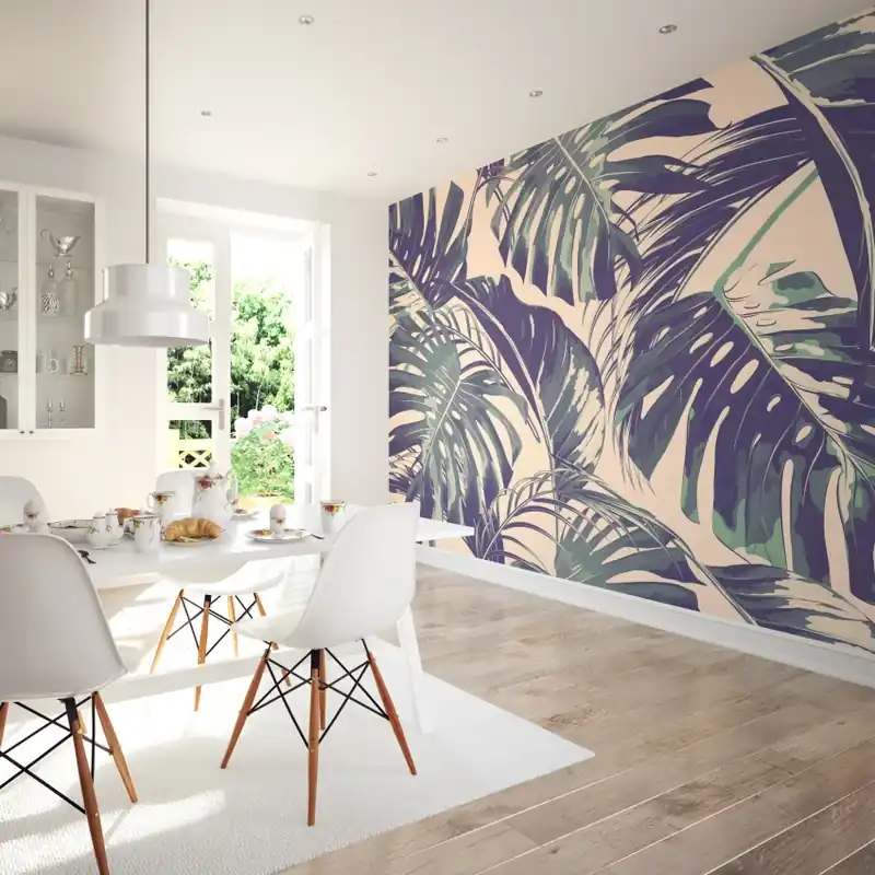 Cumpără online Palm Leaves M, Blush & Jade, Origin Murals, 300x240cm