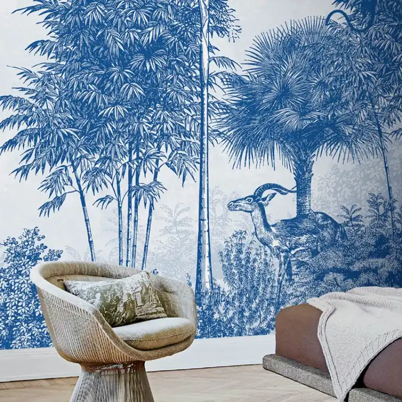 Palmetto, idea murale Tapet cu design exotic contemporan Preferatul clienților