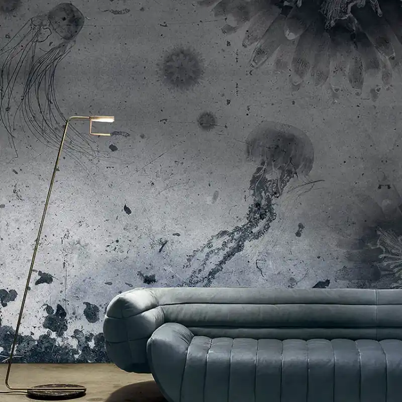 Vezi acum Aquatic Space, Idea Murale Tapet modern cu meduze - “Aquatic Space”