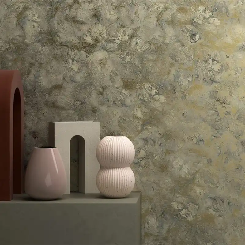 Chilipir Chic Veneers CV1.01, Stannic Gold - YO2 design Tapet cu textură elegantă, ce imită aspectul natural al pietrei.