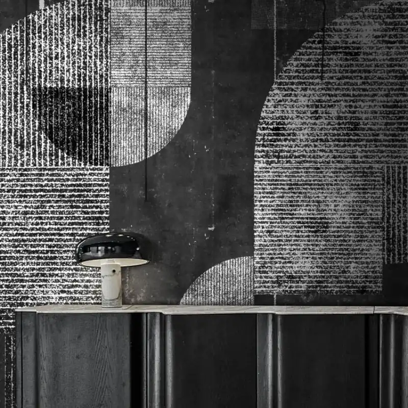 Neo Metropolis III, idea murale Tapet contemporan cu design geometric Ultima șansă