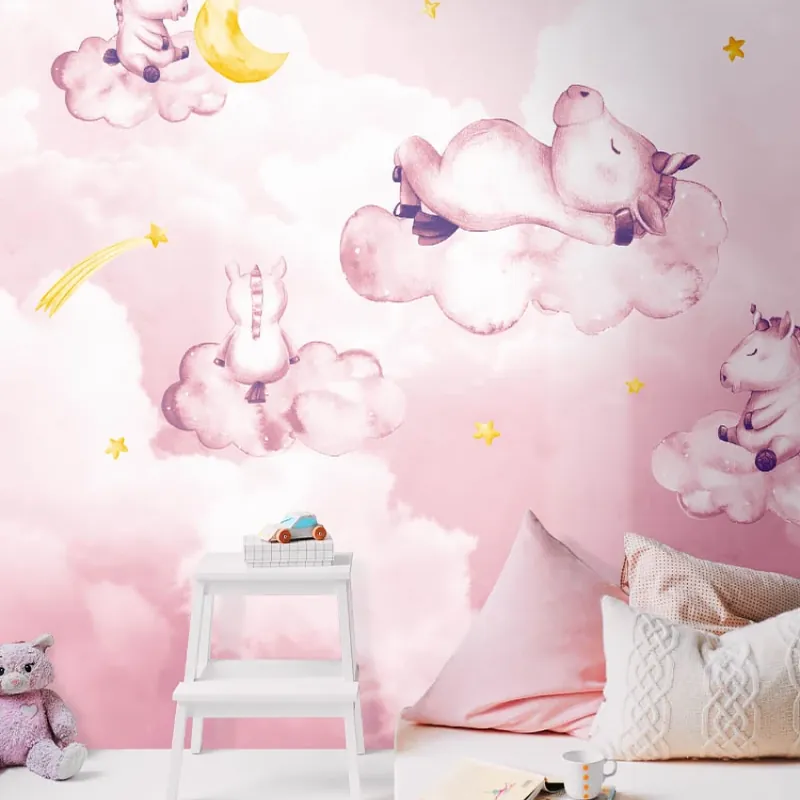 Dreaming Unicorns, idea murale Imagine murală cu unicorni - Dreaming Unicorns Preferatul clienților