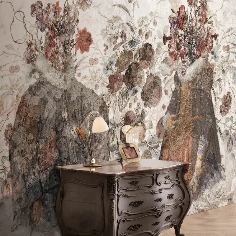 Preț mic Fleur Fantômes, Idea Murale Tapet contemporan cu un design artistic unic