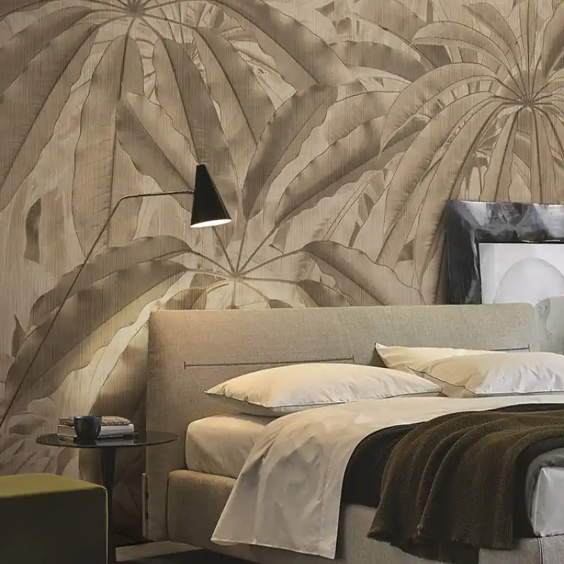 Tropical Vibes II, Idea Murale Tapet contemporan cu frunze tropicale Ieftin