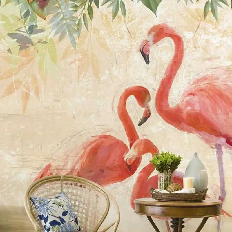 Plată sigură Flamingos party, WallPepper Tapet Flamingo Elegant și relaxant