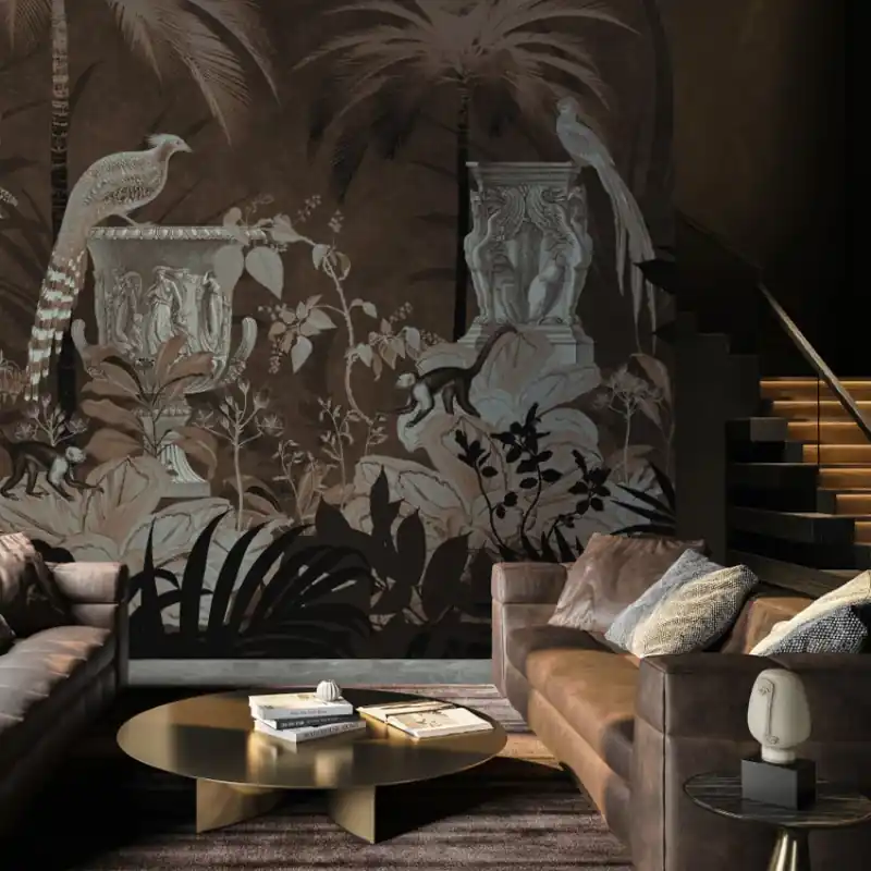 Livrare rapidă Tema Esotico IV, Notte, Idea Murale Tapet Contemporan cu Temă Exotică