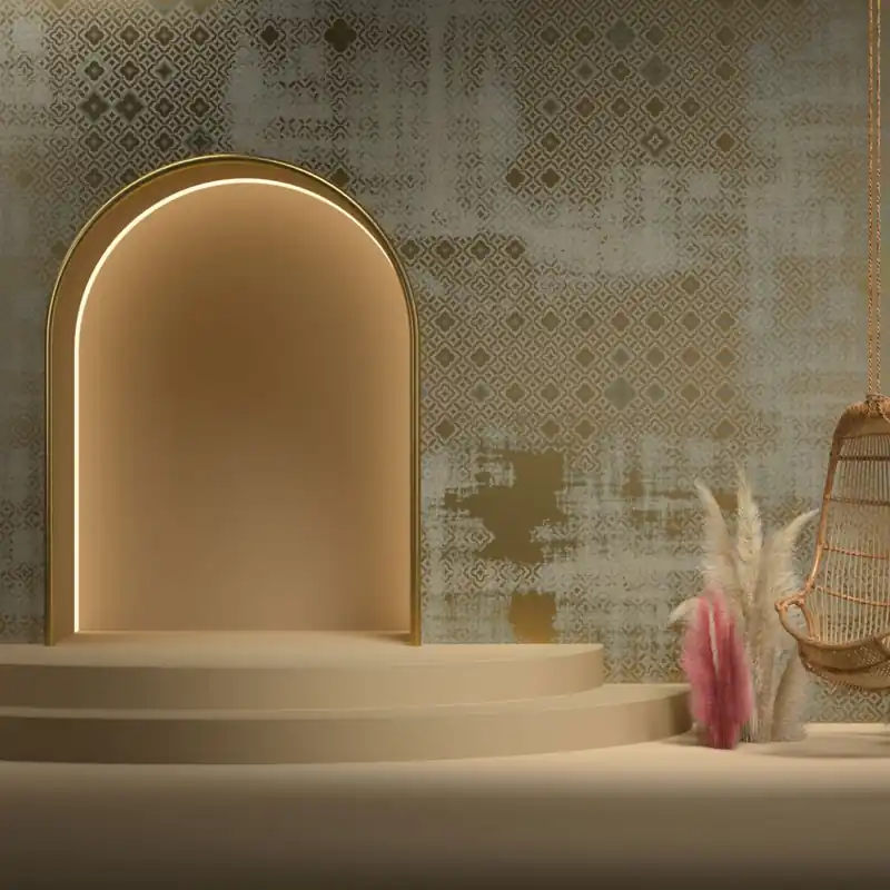 Gipsy Walls GW1.05, Stannic Gold - YO2 design Tapet geometric elegant Gipsy Walls GW1.05, Stannic Gold - YO2 design Chilipir