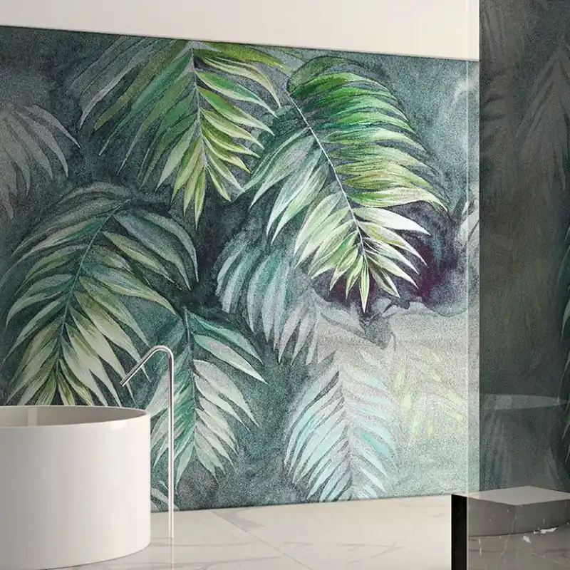 Disponibil imediat Areca Deep, Variant A, WallPepper Tapet cu design exotic de palmier Areca Deep