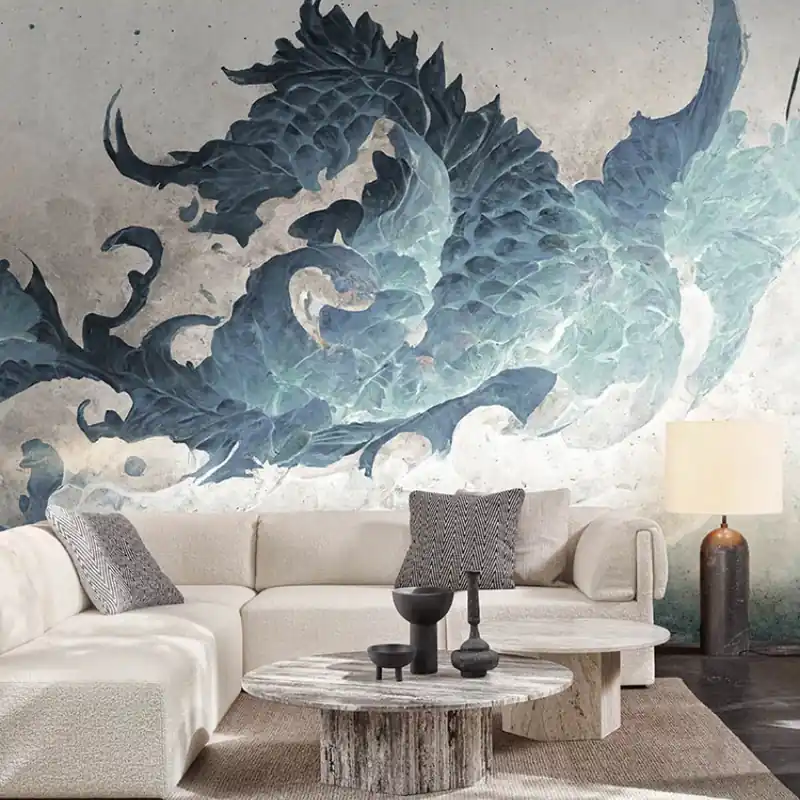 Retur gratuit Kairyu, Idea Murale Tapet modern cu design abstract - Kairyu
