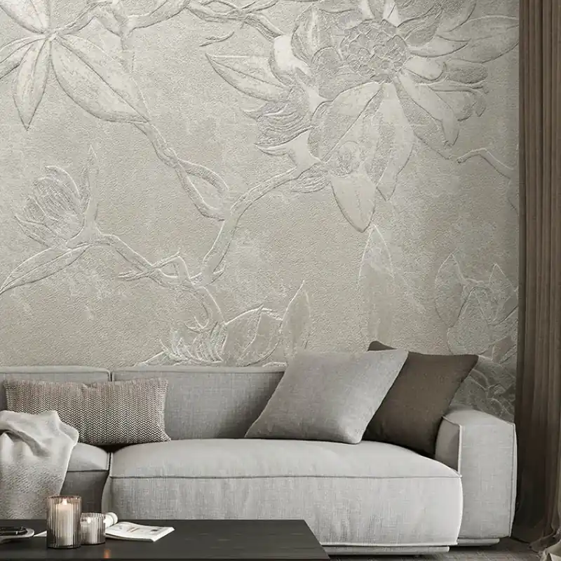 Magnolia, Idea Murale Tapet contemporan cu design floral de magnolie Preț redus