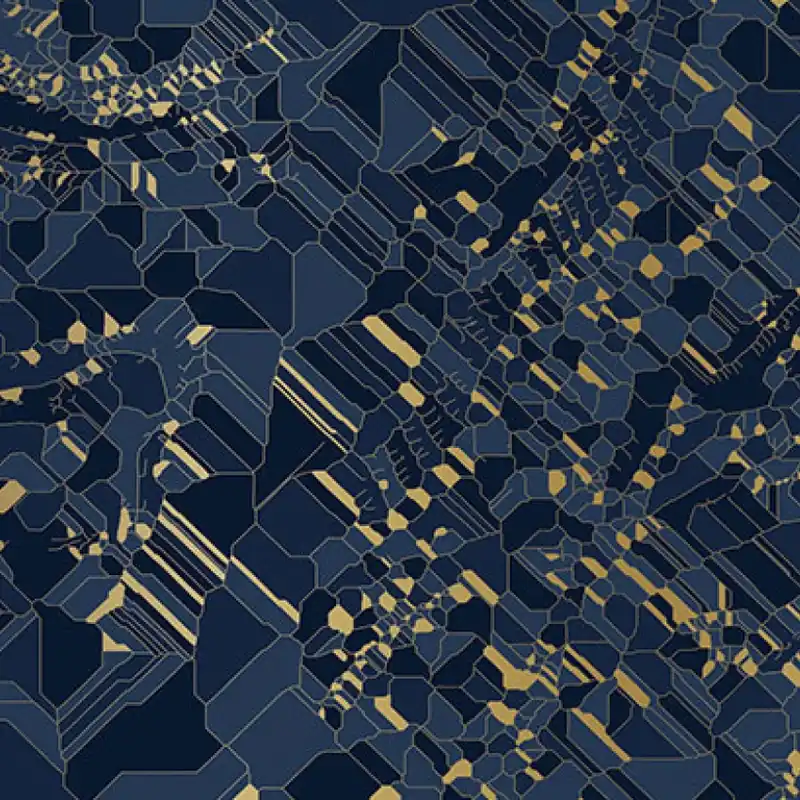 Super ofertă Rarity Sense LJ1.01.1 - YO2 design Tapet geometric abstract - design elegant, albastru închis și auriu