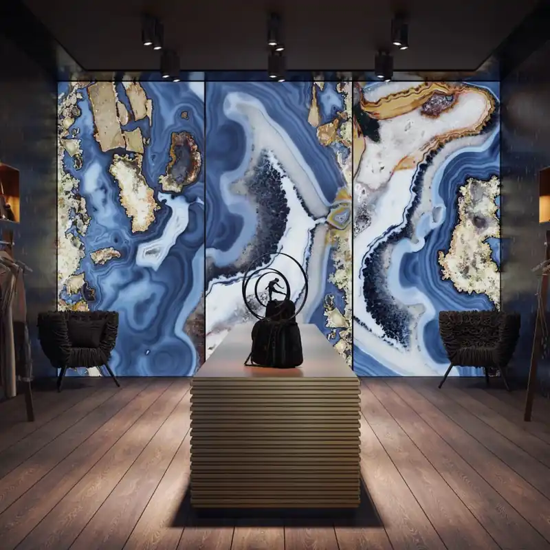 Panou decorativ iluminat cu LED Maui Blue 1, Tecnografica Panou decorativ iluminat cu LED Maui Blue 1, Tecnografica Preț promoțional
