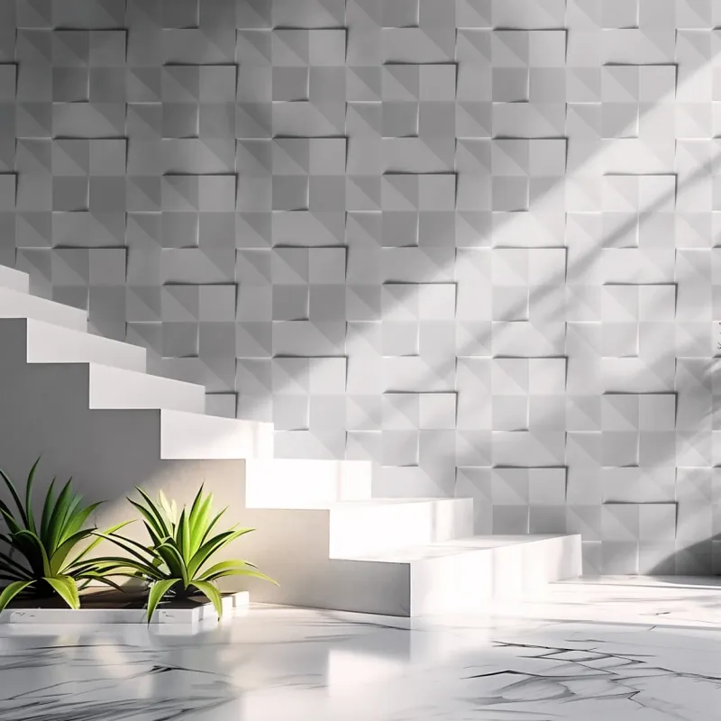 Lichidare de stoc Panou 3D Haze, ipsos, 20x20cm, Modulo Panouri Decorative 3D Eleganță și Stil pentru Casa Ta