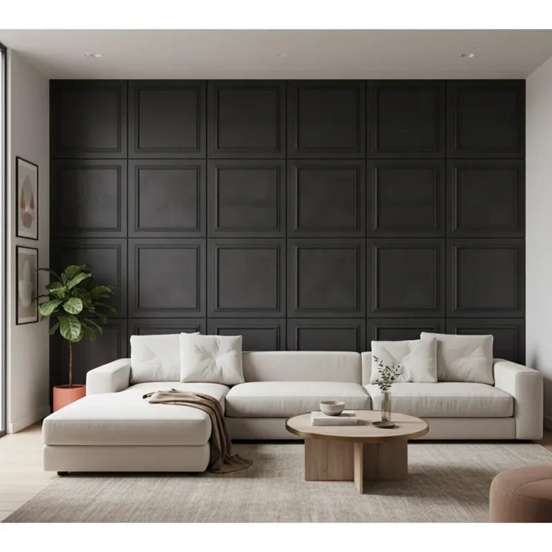 Panou MDF Agora, Ceramic Black Panouri Decorative MDF Ceramic Black Noutate