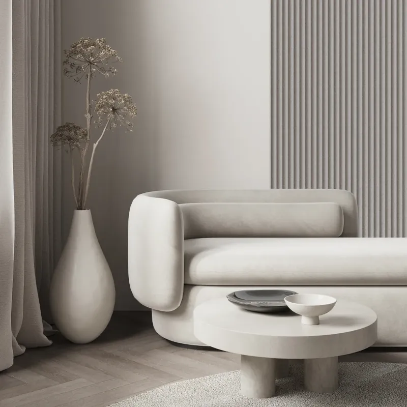 Riflaj decorativ Gresso, Stone Grey, 270x25cm, Lamelio Panouri Decorative Riflate - Eleganță și Textură Nu rata