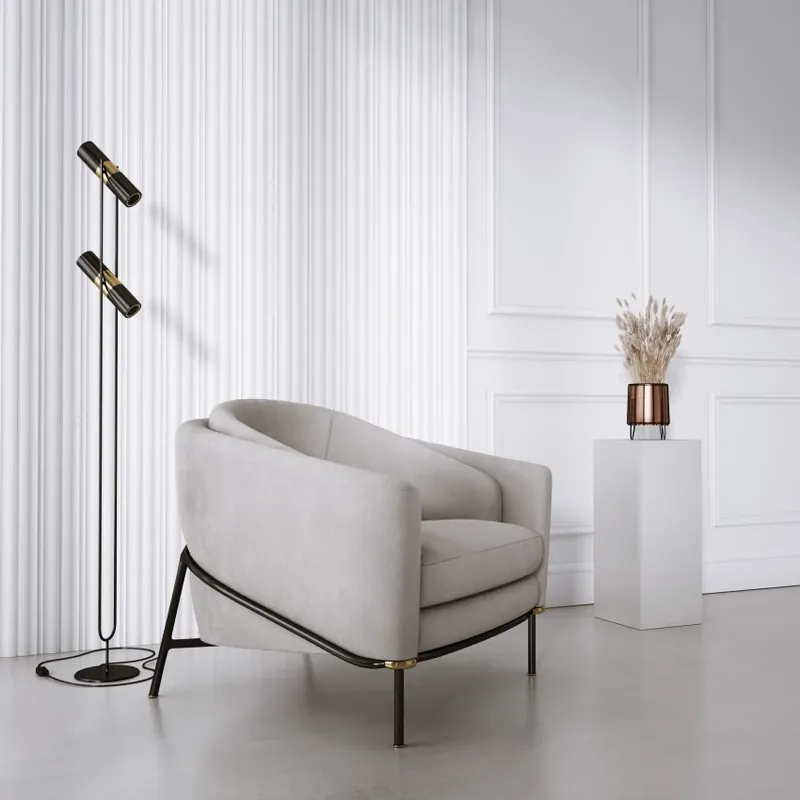 Riflaj decorativ 3D Versal, Alb, 270x11.5 cm, Lamelio Panou decorativ 3D pentru perete Reducere
