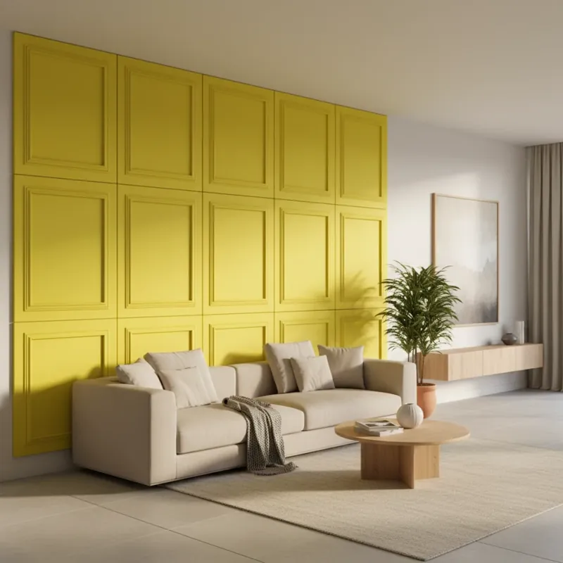 Cumpără acum Panou MDF Agora, Lemon Yellow, Mat Panou Decorativ MDF Lemon Yellow Mat