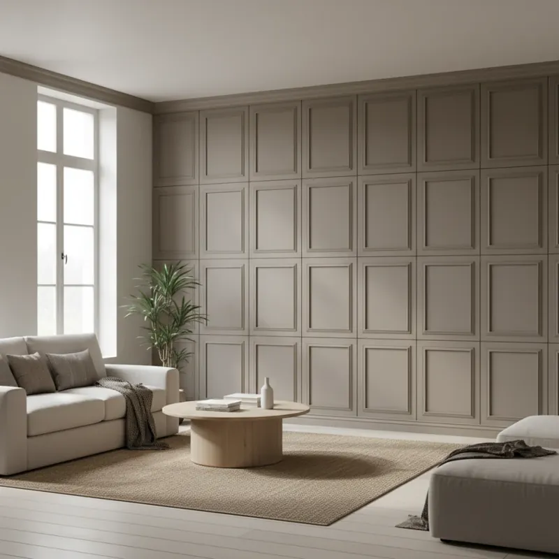 Panou MDF Agora, Taupe Gray, Mat Panou Decorativ MDF Taupe Gray Mat Preț promoțional