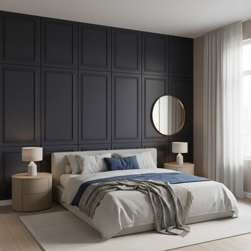 Panou MDF Agora, Graphite Black, Mat Panou Decorativ MDF Grafit Mat Cel mai bun preț
