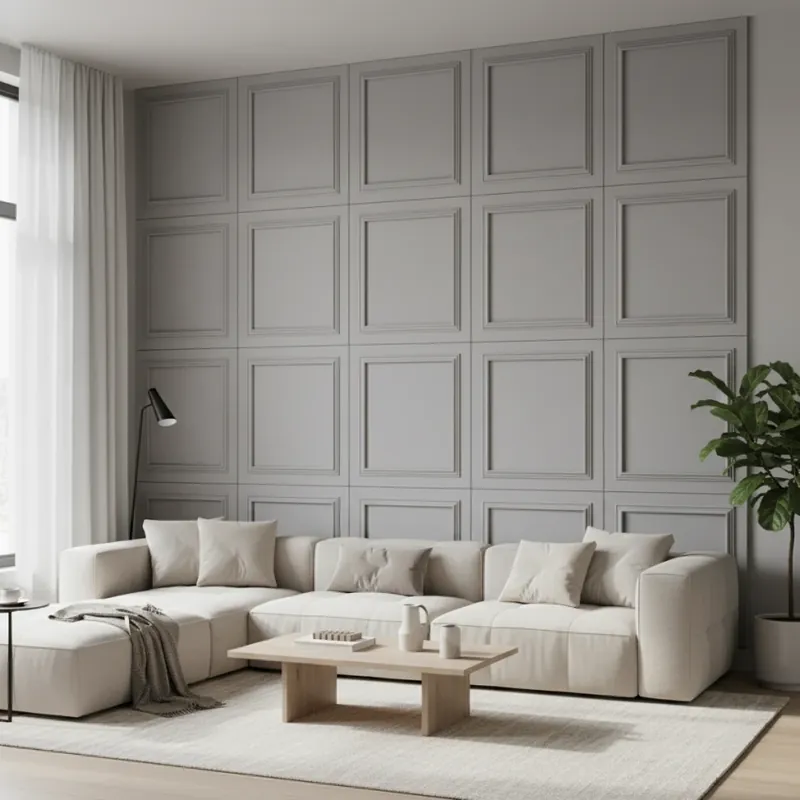 Panou MDF Agora, Koala Gray, Mat Panou Decorativ MDF Gri Koala Mat Retur ușor