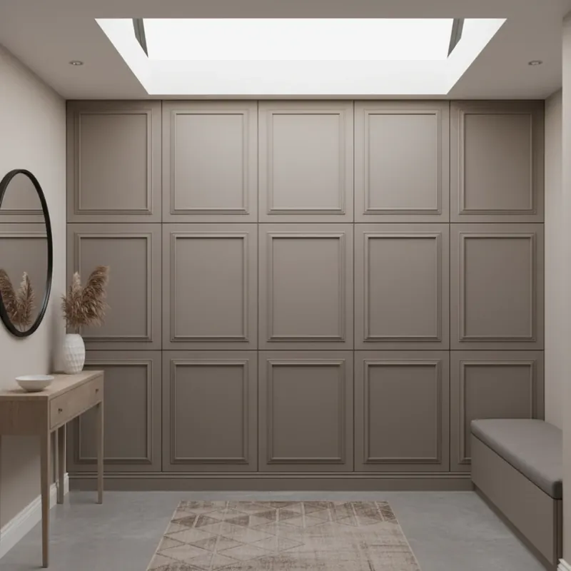Popular Panou MDF Agora, Stone Gray, Mat Panouri Decorative MDF Gri Piatră Mat